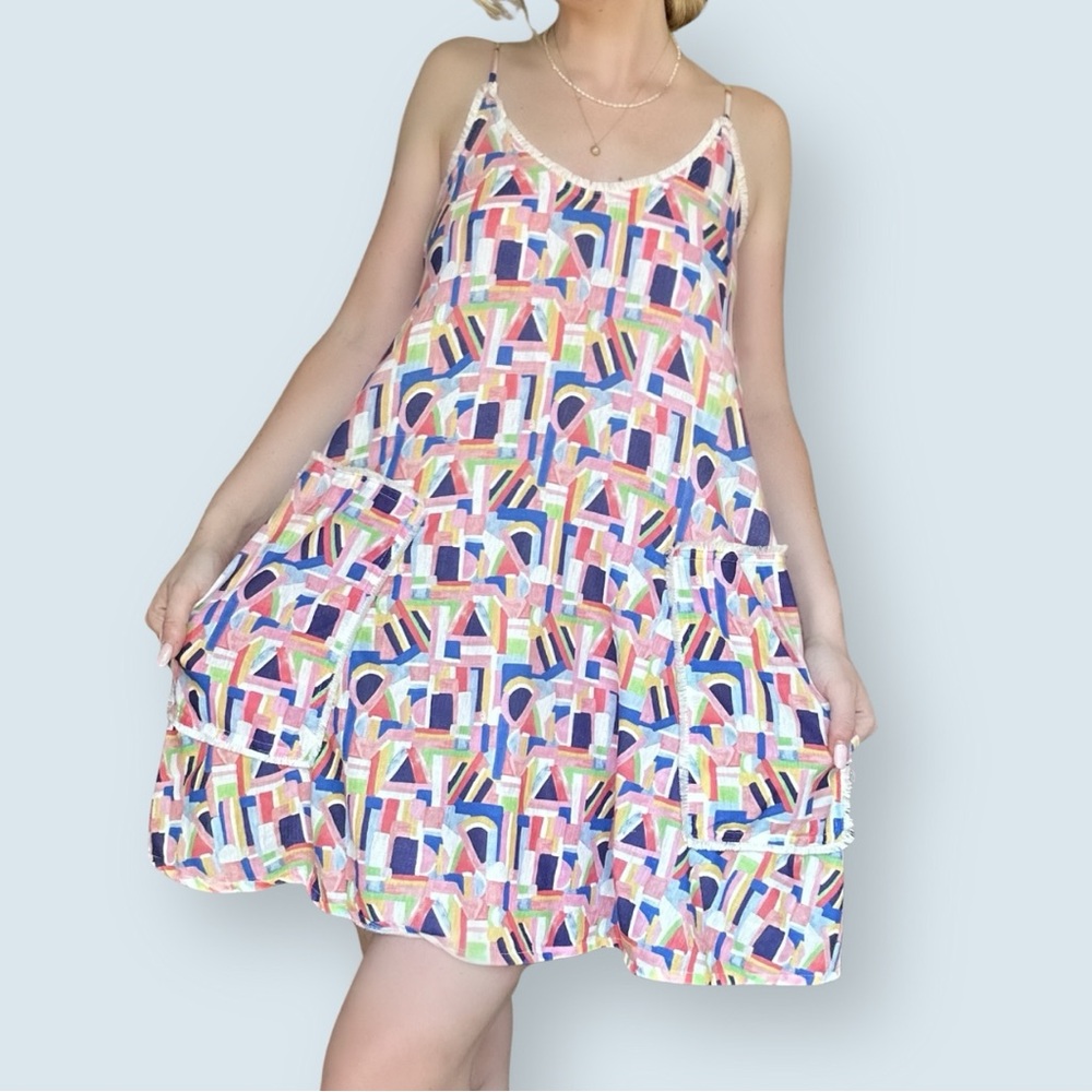 Zara Colorful Mini Dress (Size Small)
